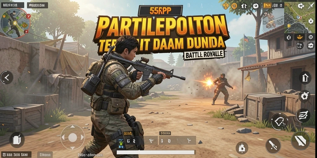 Tangkapan layar dari gameplay seru 55RP menunjukkan aksi pertempuran yang mendebarkan.