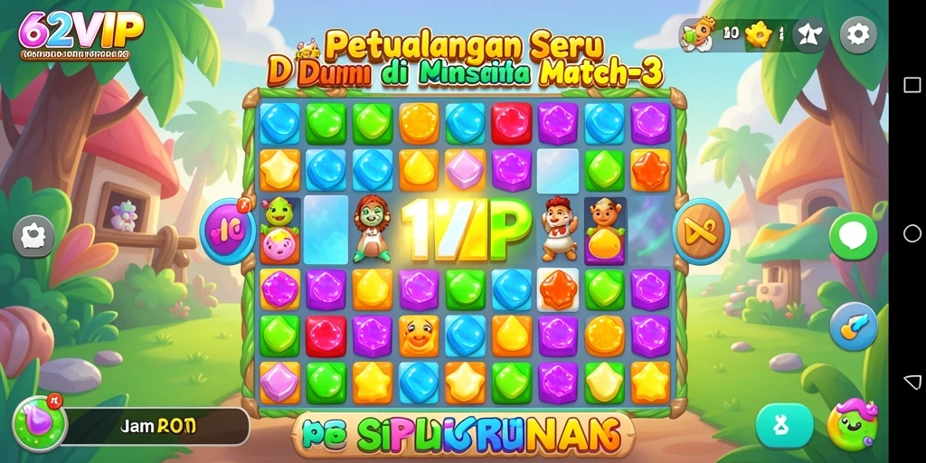 Screenshot dari gameplay seru 62VIP yang penuh warna.