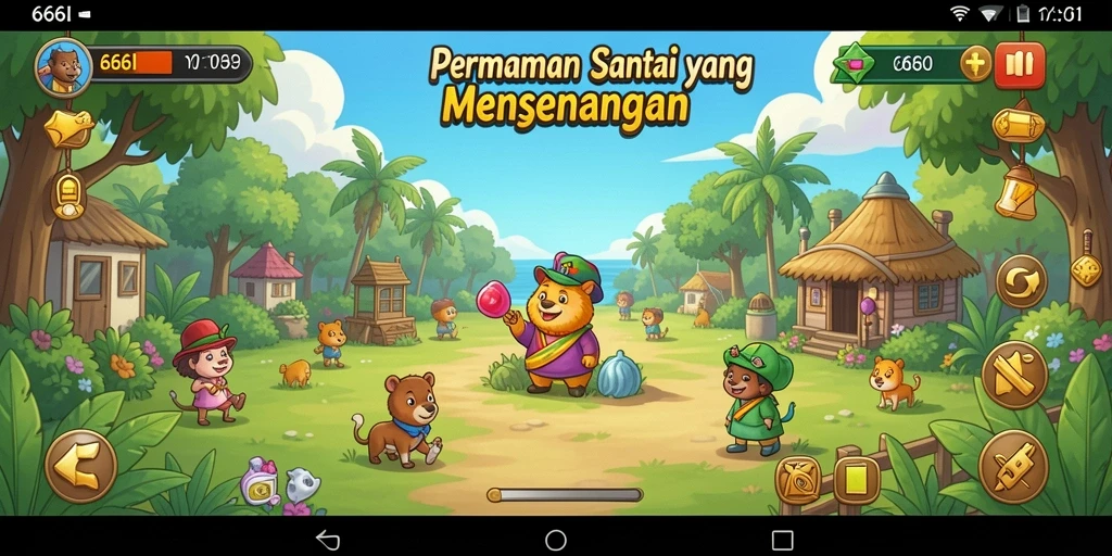 Tampilan gameplay 666I yang menyenangkan dan menghibur.