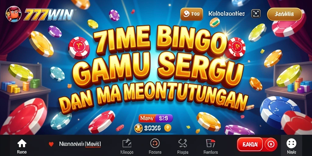 Tampilan menarik dari gameplay Bingo di 777WIN.