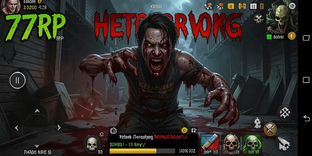 Tampak penuh ketegangan dalam gameplay Horror 77RP.