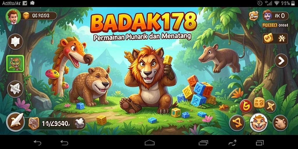 Tampilan gameplay menarik dari BADAK178 yang penuh tantangan puzzle.