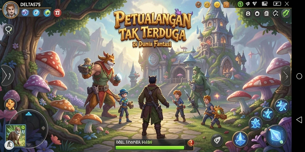 Tampilan menarik dari gameplay DELTA575 yang penuh aksi petualangan.