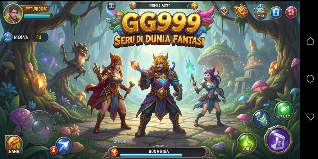 Tampilan gameplay GG999 yang menakjubkan di dunia RPG.