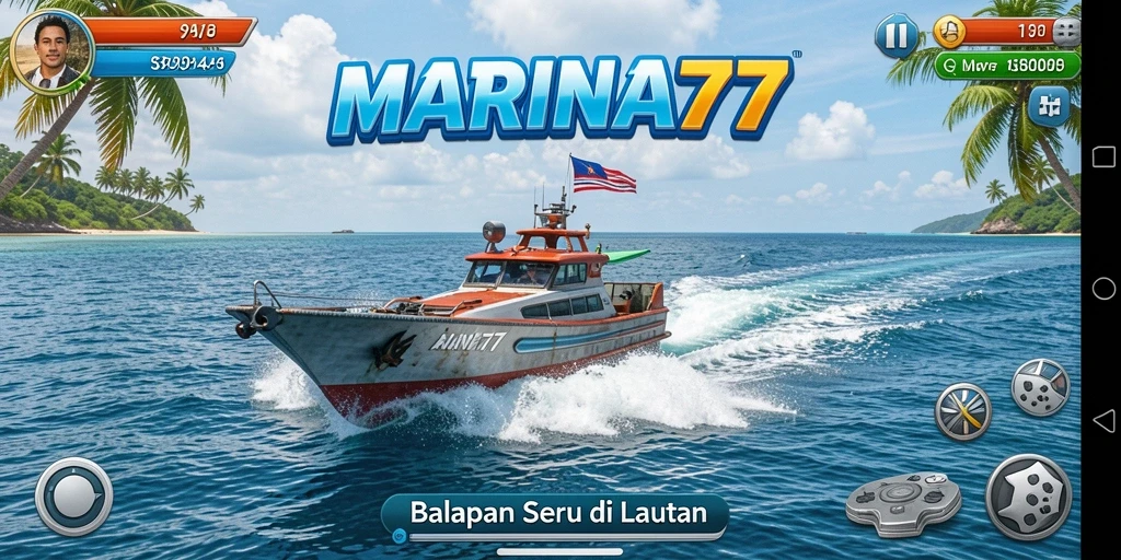 Tampilan gameplay Racing yang mendebarkan dan grafis menawan di MARINA77.